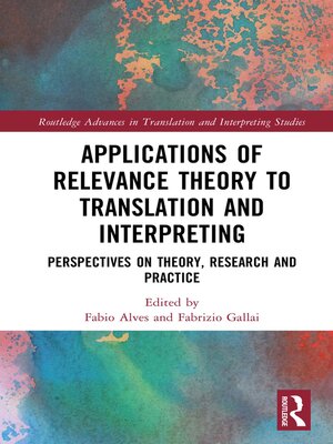 cover image of Applications of Relevance Theory to Translation and Interpreting